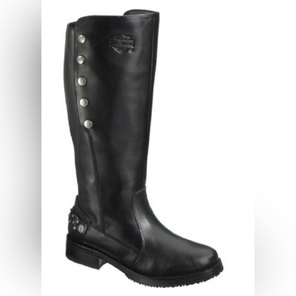 Harley-Davidson Mollie Black Leather Boots